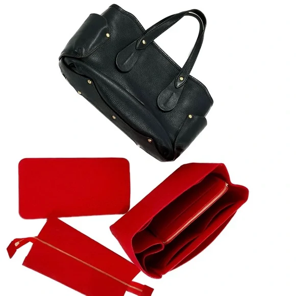 Salvatore Ferragamo Pebbled Leather Tote Satchel Bag Black, RARE Vintage - Picture 13 of 17